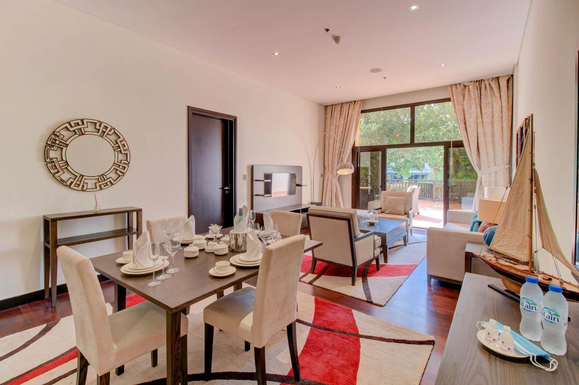 Luxe Getaways Royal Amwaj Palm Jumeirah Resort Apartment Holiday Home Dubai Rom bilde